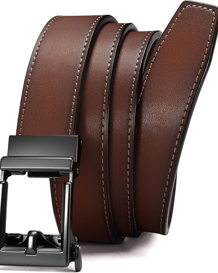 CHAOREN Leather Ratchet Belt Men - Mens Belts Casual Accessories for Every Occasion (35mm)