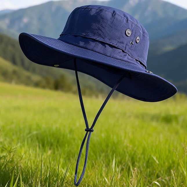 PLCWSCFV Plus Size XL XXL Sun Hats for Men Bucket Boonie UV Protection UPF50+ Waterproof Wide Brim Foldable Fishing Beach