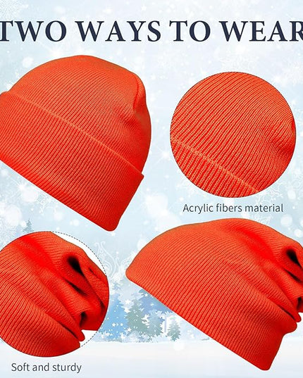 48 Pcs Bulk Winter Knit Beanies Gloves Men Women Warm Beanie Touchscreen Gloves Set Cozy Winter Accessories