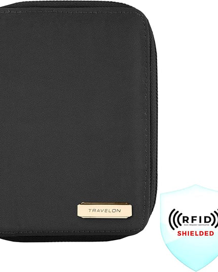 Travelon RFID Blocking Passport Zip Wallet