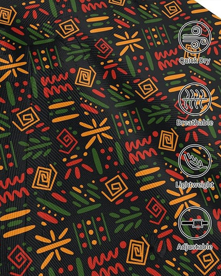 African Ethnic Tribal Style Baseball Cap for Men Women, Fashion Adjustable African Hat Casual Trucker Hats Sun Caps
