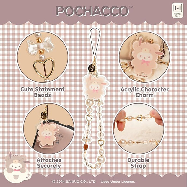 iFace Hello Kitty and Friends Beaded Wristlet Universal Charm Strap [Latte Bear Series] – Cute Wrist Strap for Cell Phone Camera Keys AirPods