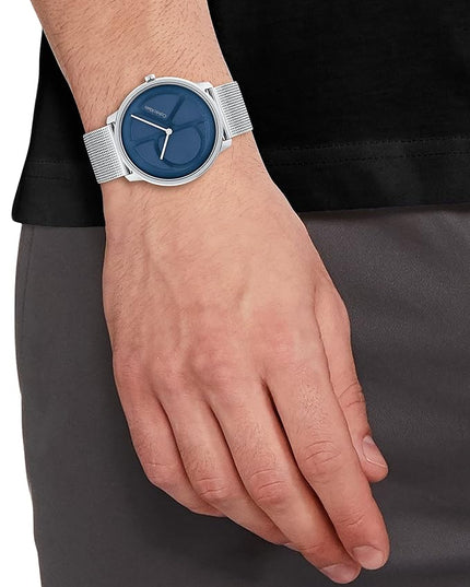Calvin Klein Women's CK Iconic - 35mm 2H Quartz Watch - Stainless Steel Mesh Bracelet - Water Resistance 30 Meters – Premium Fashion Timepiece for Everyday Style - Gift for Her