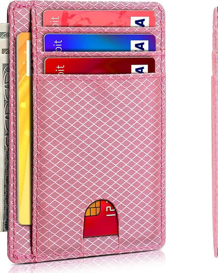 Artpaxy Slim Wallet for Men & Women, Minimalist Front Pocket Card Holder for Travel, RFID Blocking, Water Resistant Nylon Wallet for ID & Cash & Credit Card