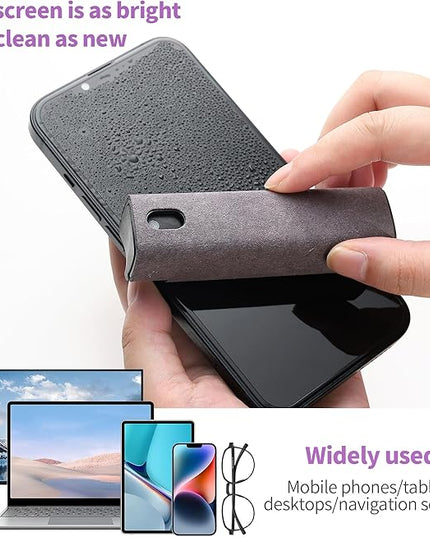 Screen Cleaner Kit, Two in One Screen Cleaner Spray and Wipe, Touchscreen Mist Cleaner Spray Bottle for Phone/Laptop/Tablet/TV/Monitor/Car Screens(Grey)