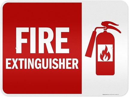 Fire Extinguisher Graphic Sign, 18x24 Inches, 3M EGP Reflective .080 Aluminum, Fade Resistant, Made in USA by My Sign Center
