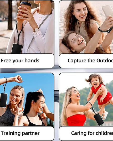 Phone Lanyard for Cellphone Case,2Pack Adjustable Braided Phone Wrist Strap,Charm Wrist Lanyard for Women&Men Travel