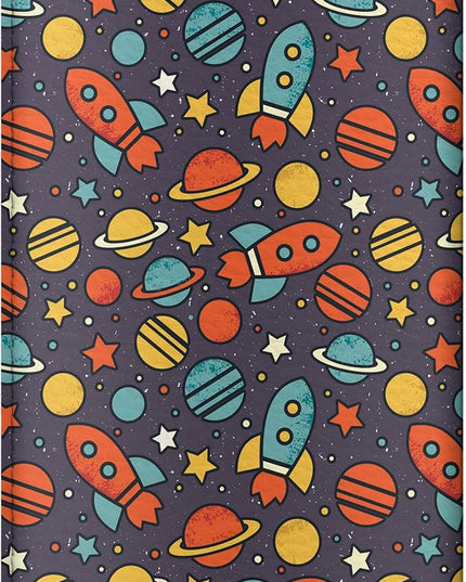 Passport Cover for Kids, Women and Men, Cute Travel Passport Holder (Dark Space)