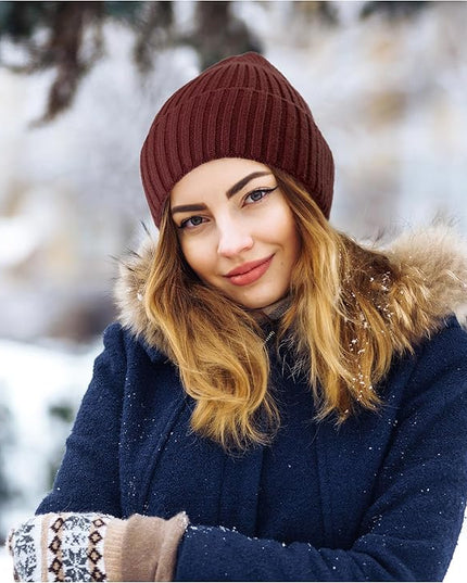 HiRui Knit Beanie for Men Women Kids, Winter Hats Warm Classic Daily Skull Caps
