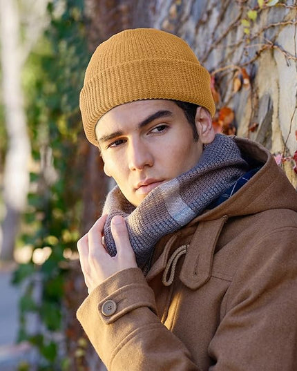 SATINIOR Trawler Beanie Watch Hat Roll-up Edge Skullcap Fisherman Beanie for Women Men