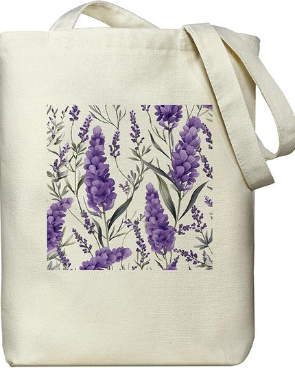 Tote Bag for Women, Reusable Zippered Canvas Bag with Handles Pocket Thick Canvas, for Grocery Shopping Beach Gift