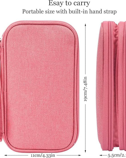 Electronic Organizer Travel USB Cable Accessories Bag/Case,Waterproof for Power Bank,Charging Cords,Chargers,Mouse,Earphones Flash Driver