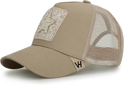VINTAGE HAVANA Trucker Hats Women | Mesh Adjustable Snapback Hat | Men & Women Cute Trendy Fashion Baseball Cap