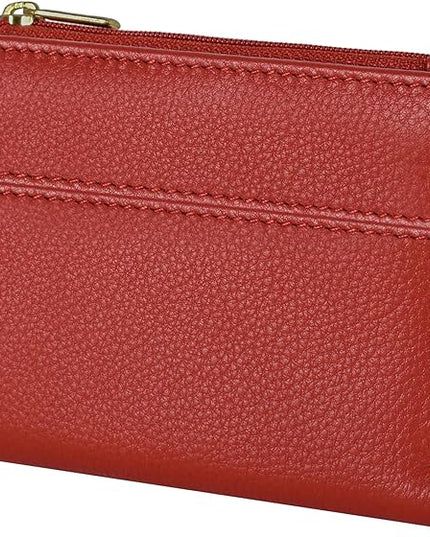 Oak Leathers Wallet For Women Full Grain Leather - Small RFID Coin Purse Credit Card & ID Holder for Ladies,Bifold Wallets for Teenager | Small, RFID, Coin Purse, for Ladies, for Teenager