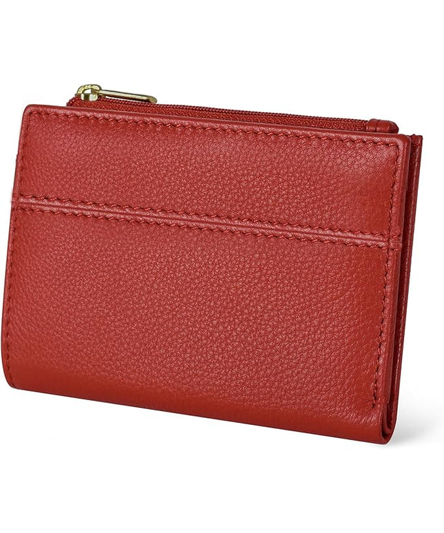 Oak Leathers Wallet For Women Full Grain Leather - Small RFID Coin Purse Credit Card & ID Holder for Ladies,Bifold Wallets for Teenager | Small, RFID, Coin Purse, for Ladies, for Teenager