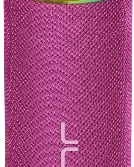 JLab Go Party Portable Bluetooth Speaker, Mulberry, 10 Watts of Power, 16+ Hours of Playtime, IP56 Waterproofing, Customizable RGB LED Lighting, Lab Sync Up to 100 Speakers, Custom Sound in-App