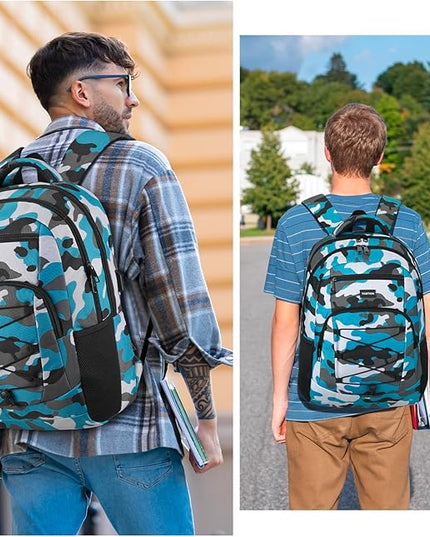 YAMTION School Backpack for Teen Boys and Men,Laptop Bookbag Backpack with USB for High School College Students Travel Office