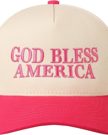 MIRMARU Two-Tone Vintage Canvas Trucker Hats for Men & Women, Adjustable Size Baseball Caps with Trendy Embroidered Design