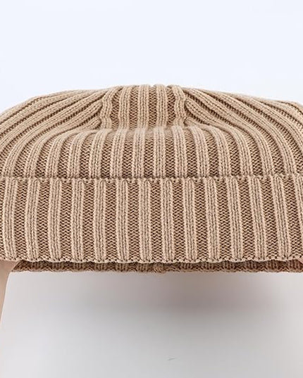 Connectyle Fleece Lined Cuffed Beanie Hat for Men Women Knitted Winter Wool Beanies Skull Cap Warm Watch Hat