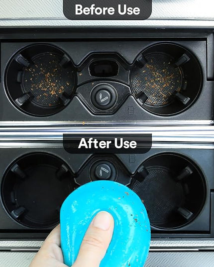 PULIDIKI Car Cleaning Gel Car Cleaning Putty Car Putty Auto Detailing Tools Car Slime Cleaner Dust Cleaning Gel for Car Interior Cleaner Car Cleaning Supplies Cleaning Kit Car Accessories Blue 2Pack