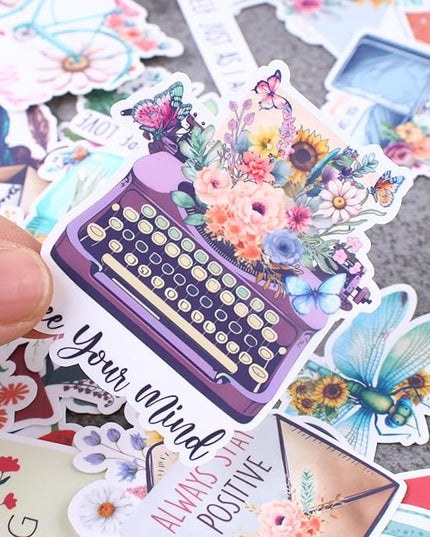 Waterproof Inspirational Positive Mental Health Quotes Sticker Bundle 30pcs for Journal Crafts Scrapbook Planner Gift Waterbottle Personalized Decoration