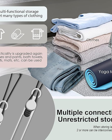 Nearockle 16Pcs 4.2" Silicone Cable Ties Cord Organizer for Cable Management, Reusable Cable Organizer Electronic Accessories in Home,Office,Kitchen,School,Travel(Black*8 & White*8)