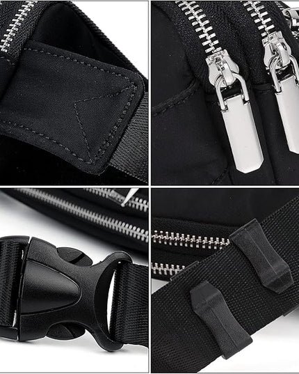 UTO Fanny Pack for Women Crossbody Trendy Fashion Belt Purse Chest Waist Hip Bumbag for Outdoor Shopping Travel Hiking