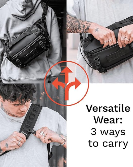 WANDRD ROGUE V1 6L Sling: Compact Camera Sling and Crossbody Bag with Fast Access, 3-Way Carry– Lightweight Everyday Bag Great for Travel, Photography, and Daily Use (Dallol Yellow)