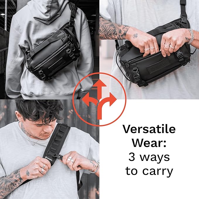 WANDRD ROGUE V1 6L Sling: Compact Camera Sling and Crossbody Bag with Fast Access, 3-Way Carry– Lightweight Everyday Bag Great for Travel, Photography, and Daily Use (Wasatch Green)
