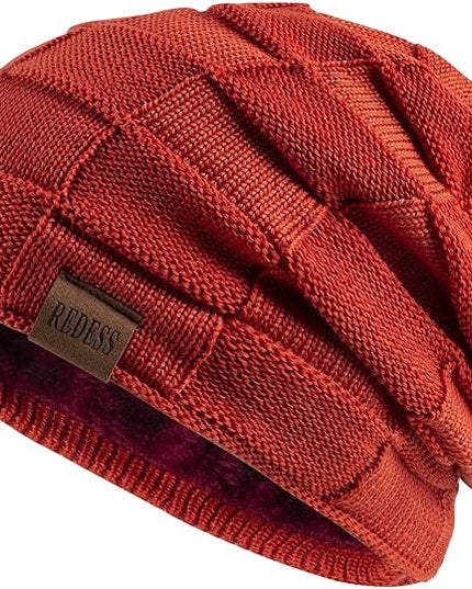 REDESS Beanie Hat for Men and Women Winter Warm Hats Knit Slouchy Thick Skull Cap