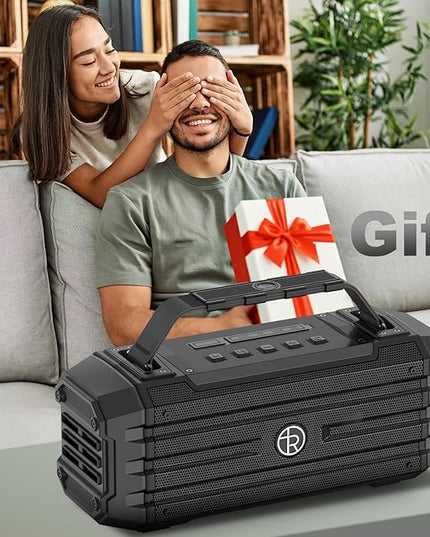 Bluetooth Speaker 120W Peak 80W Portable Wireless Hi-Fi Loud Outdoor IPX6 Waterproof Big Party Speakers with Deep Bass, TWS Pairing, DSP Sound Boombox for Home Camping Beach