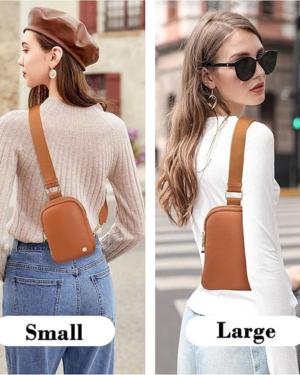 INICAT Small Anti Theft Crossbody Bags Women Valentine's Day Gifts, Vegan Leather Sling Cross Body Purse Travel Essentials
