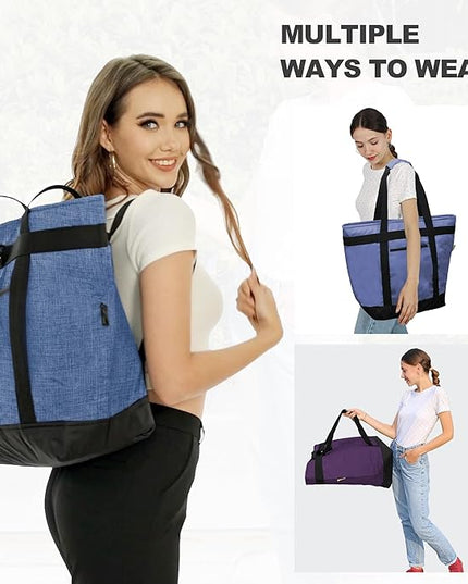 BeeGreen Cooler Bag Soft Leakproof Insulated Tote with Zipper for Beach Travel Grocery