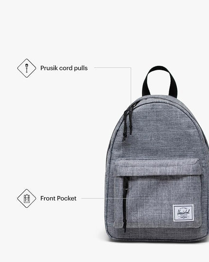 Herschel Legacy Backpack, Raven Crosshatch, Mini - 6.5L