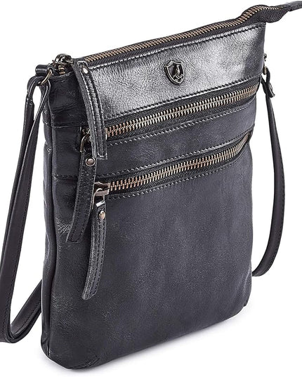 Crossbody Sling Bag for Women Small Real Leather Purse Vintage Travel Crossover Shoulder Bag Handmade