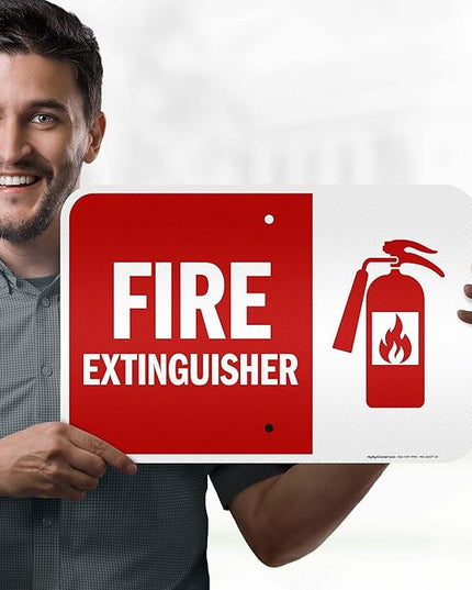 Fire Extinguisher Graphic Sign, 12x18 Inches, 3M EGP Reflective .063 Aluminum, Fade Resistant, Made in USA by My Sign Center