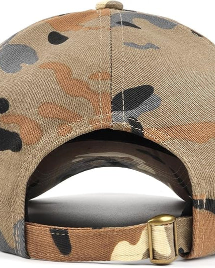 Zylioo XL XXL Oversize Baseball Cap, 100% Cotton Adjustable Dad Hat for Big Heads 23.5"-25.5", Soft Crown Large Size Cap