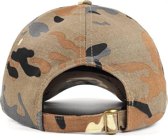 Zylioo XL XXL Oversize Baseball Cap, 100% Cotton Adjustable Dad Hat for Big Heads 23.5"-25.5", Soft Crown Large Size Cap