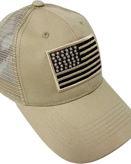 Roytrense Embroidered American Flag Unisex Baseball Cap (100% Cotton)