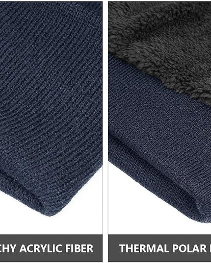 OZERO Winter Beanie Daily Hat - Thermal Polar Fleece Ski Stocking Skull Cap for Men and Women