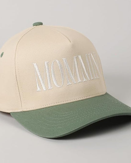 MIRMARU Two-Tone Vintage Canvas Trucker Hats for Men & Women, Adjustable Size Baseball Caps with Trendy Embroidered Design