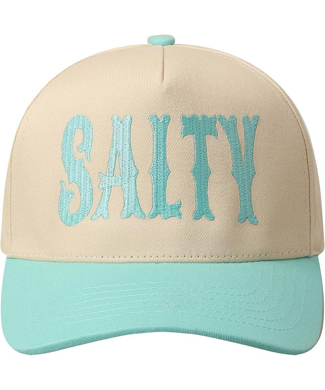 MIRMARU Two-Tone Vintage Canvas Trucker Hats for Men & Women, Adjustable Size Baseball Caps with Trendy Embroidered Design