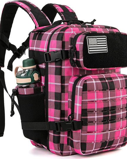 QT&QY 25L/45L Military Tactical Backpack For Men Molle Daypack 3 Day Bug Out Bag Hiking Rucksack With Bottle Holder