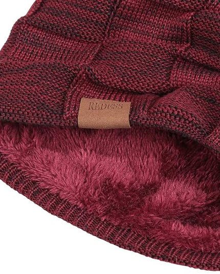 REDESS Beanie Hat for Men and Women Winter Warm Hats Knit Slouchy Thick Skull Cap