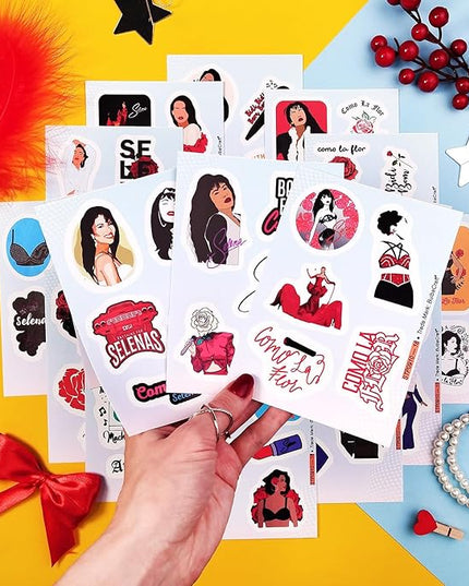 BulbaCraft Selen_a Quintanill_a Stickers for Water Bottles - Waterproof Selenaa Stickers, Gifts for Women and Men, Gifts for Women & Men