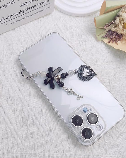 1-4PCS Cute Phone Charms Aesthetic Y2K Cell Phone Charms Strap Strawberry Butterfly Star PhoneCharm Y2K Accessories for Bag Keychain Airpods Camera Pendants Decor
