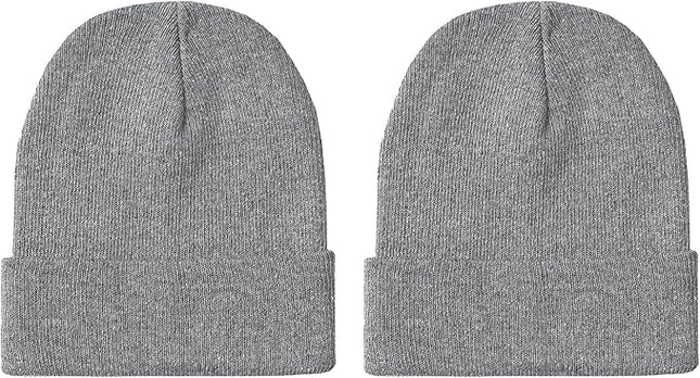 Unisex Winter Beanie – Warm Knit Hat for Men & Women, Soft Stretchy Cold Weather Cap for Outdoor, Running & Hiking
