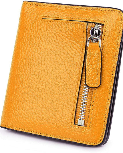 AINIMOER Small Leather Wallet for Women, Ladies Credit Card Holder RFID Blocking Women's Mini Bifold Pocket Purse