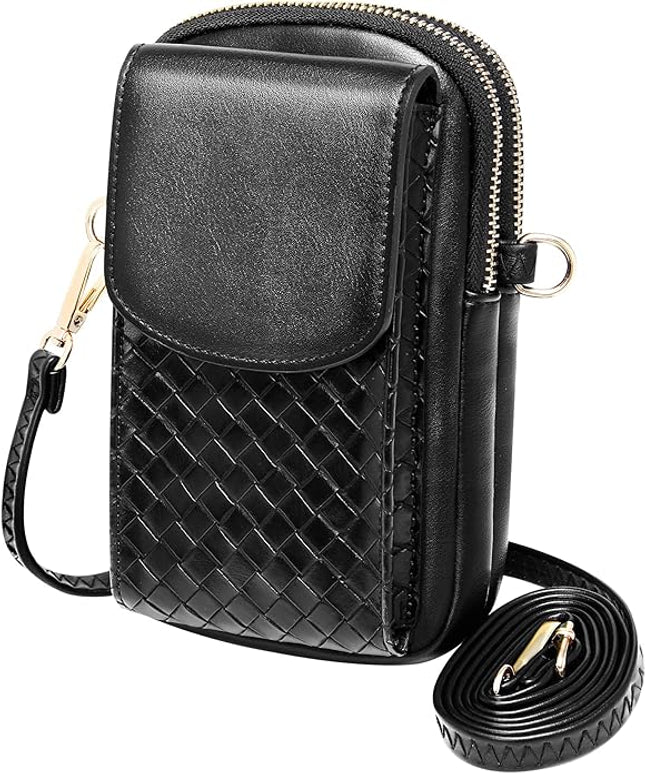 KUKOO Small Crossbody Bag Cell Phone Purse Wallet with Credit Card Slots for Women