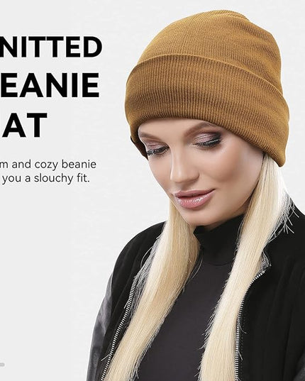 OZERO Winter Beanie Daily Hat - Thermal Polar Fleece Ski Stocking Skull Cap for Men and Women